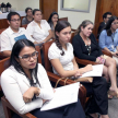 El encuentro se desarrolló en la Sala de Conferencias del noveno piso de la torre norte del Palacio de Justicia de Asunción