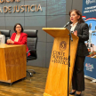 La directora de la Secretaría de Género del Poder Judicial, doctora Silvia López Safi, brindando unas palabras sobre el curso.