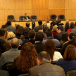 El acto se desarrolló en la sala de conferencias del Palacio de Justicia de Villarrica, y la disertación estuvo a cargo del Dr. Alberto Martínez Simón.