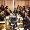 El titular del Congreso de la Nación, Roberto Acevedo, comentó que durante la reunión se trataron temas relacionados con el narcotráfico y los delitos conexos.