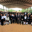 El Juez que yo Quiero llevando a cabo una charla a estudiantes de la Escuela Básica N° 1311 Mártires de Cerro Corá de la ciudad de Yvy Yaú.