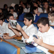 Los estudiantes se mostraron bastante interesados.