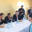 La jornada de trabajo fue encabezada por el presidente de la Corte Suprema de Justicia, doctor Eugenio Jiménez Rolón, y por los ministros Manuel Ramírez Candia y Miryam Peña.