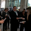 Los futuros abogados recibieron materiales didácticos sobre el Poder Judicial y el Programa Educando en Justicia.