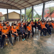 En la ocasión, casi 100 alumnos del 4º al 9º grado fueron instruidos sobre sus derechos y deberes ciudadanos.