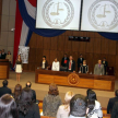 En la apertura del congreso se entonó el Himno Nacional.