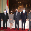 Durante la fotografía oficial del acto.