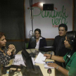 Además hubo visitas a medios de comunicación locales.