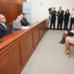 La ceremonia contó con la presencia de los ministros de la máxima instancia judicial, doctores Luis María Benítez Riera, Alberto Martínez  y Gustavo Santander Dans, así como del fiscal general del Estado, Emiliano Rolón Fernández, entre otras autoridades.