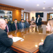 Audiencia  realizada en la Sala del Pleno del Palacio de Justicia de Asunción.