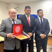 El presidente de la Corte Suprema de Justicia y superintendente de la Circunscripción Judicial de Amambay, doctor César Diesel, participó del acto conmemorativo.