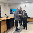 Asimismo, se rindió homenaje a los funcionarios activos.