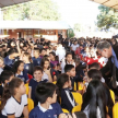 Participaron aproximadamente 451 alumnos en el turno mañana en la Escuela Básica N° 948 Santa Rosa, y 190 estudiantes por la tarde en la Escuela Básica N° 2272 María Auxiliadora.