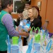 La presidenta de la Corte Suprema de Justicia, Alicia Pucheta, entregó obsequios a los niños.