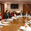 En la Sala del Pleno de la Corte Suprema de Justicia se desarrolló la reunión de trabajo con gremios de abogados.