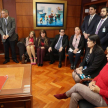 Ministra Llanes con jueces de Sentencia y actuarios penales