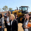 La presidenta de la máxima instancia judicial, doctora Alicia Pucheta, recorrió los stands de la Expo Obras.