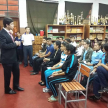 Representantes de la Secretaría de Educando en Justicia entregaron materiales alusivos al funcionamiento del Poder Judicial.