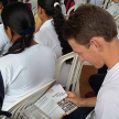 El joven Arlan Fick también participó de las charlas.