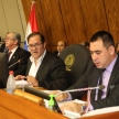 Entre los puntos presentados se destaca la inversión en infraestructura descentralizando el sistema judicial con Palacios de Justicia en las cabeceras departamentales.