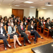 Los visitantes dialogaron con el juez en lo Civil y Comercial Hugo Garcete.