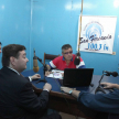 El asesor jurídico de la Dirección Nacional del Registro de Automotores, abogado Andrés Hermosilla, y el intendente de Bella Vista Sur, Digno Müller, visitaron radios de la zona.
