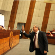 Ministro Jiménez Rolón en audiencia pública para presentación de ley
