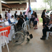 Docentes y alumnos de las instituciones educativas, representantes de las diferentes organizaciones y  pobladores del lugar aprovecharon el momento.