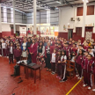 210  niños y niñas de Escuela Parroquial N° 1144 Ntra Sra del Perpetuo Socorro dialogaron con las magistradas en PJC.