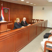 El ministro de la CSJ doctor Raul Torres Kirmser brindó palabras a los presentes.