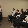 Estuvieron como disertantes del seminario el capitán Luis Alberto Medina Ortiz, la ingeniera Marlene Cazal y Pierre Florentín.