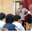 Alumnos realizaron algunas preguntas a la jueza, dando interactividad a la jornada.