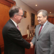 El presidente de la Corte Suprema, Eugenio Jiménez Rolón, encabezó la bienvenida a autoridades internacionales.