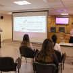 La charla se dió en el marco del octubre rosa.
