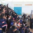 Charla desarrollada en el polideportivo de la ciudad de Azotey.