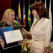 La vicepresidenta segunda de la Corte, Miryam Peña, recibió un reconocimiento por su labor en el fuero Laboral.