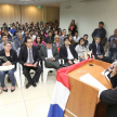 La jueza Penal de Garantías doctora Lilian Benítez en su ponencia.
