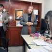 La abogada Nadia Ramírez, en representación de la Senabico y el abogado Alcides Insaurralde, responsable de la Coordinación de Inscripción de Bienes Incautados y Comisados de la CSJ.