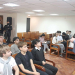 Alumnos conocieron funciones principales del Poder Judicial a cargo del magíster Aldo Avalos, encargado del Departamento de Educaciòn en Justicia. 