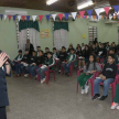 La coordinadora escolar, Graciela Guanes de Aquino, dio la bienvenida a los funcionarios del Poder Judicial y destacó la iniciativa educativa.