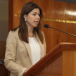 La abogada Nury Montiel, directora de Derechos Humanos, brindó unas palabras a todos los presentes.