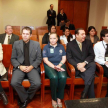 Algunos profesores de la universidad asistieron al acto.