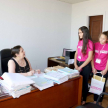 La responsable de la Secretaría de Género, Silvia López Safi, quien además acompañó a Ema al recorrido hecho.