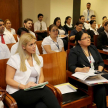 La directora González Pereira destacó la importancia de la capacitación para un buen trabajo con la ciudadanía. 