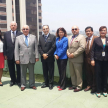 El cónsul y el ministro Bajac con el presidente subrogante de la Corte de Justicia de Guayas, Dr. Francisco Morales Garces, y la jueza provincial de Guayas, Dra. Ivonne Núñez Figueroa.