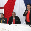 La jueza María Estela Núñez durante las charlas.