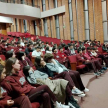 La apertura de la charla estuvo a cargo del magíster Aldo Ávalos, quien dio una breve explicación sobre la función de los tres Poderes del Estado.
