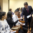 Los visitantes recibieron Compendio de la Niňez y la Constitución Nacional edición bolsillo.