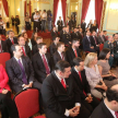 Además de ministros del Estado y otras autoridades nacionales, participaron también del acto familiares y amigos.