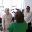 La doctora Alicia Pucheta conoció el Centro de Digitalización del Superior Tribunal de Justicia.